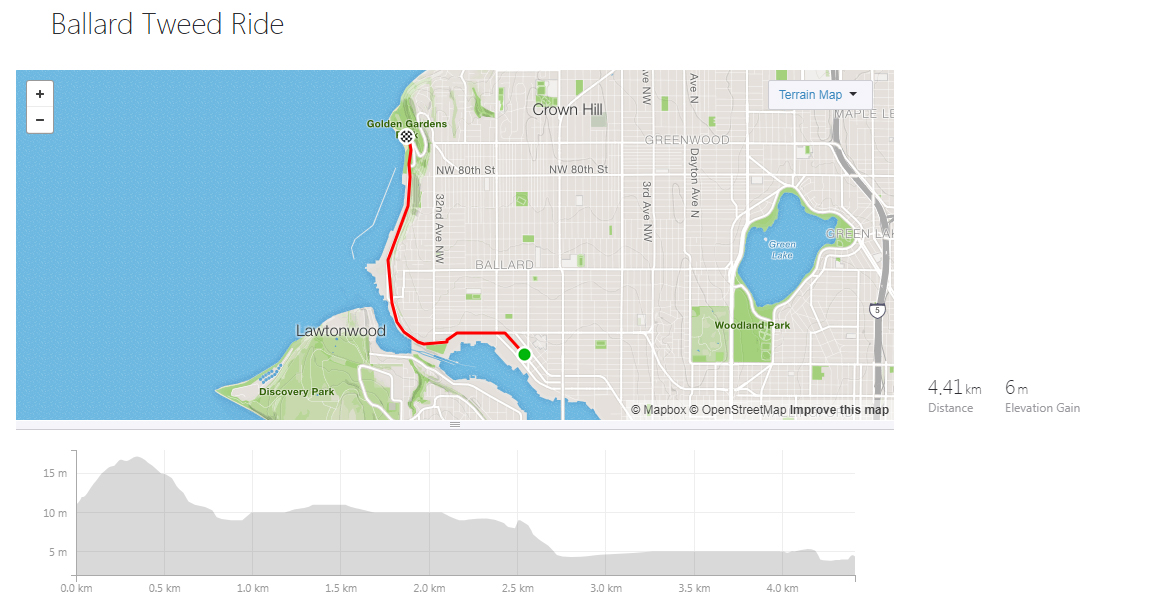 Ballard Tweed Ride - map Ballard Tweed Ride - map